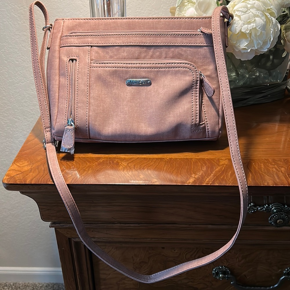 Multi sac dusty rose crossbody